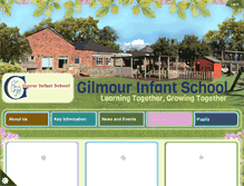 Tablet Screenshot of gilmourinfants.co.uk